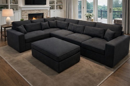 Luxury ruby corner sofa - sofa, |