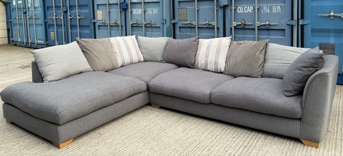 Dfs grey corner sofa - sofa, –