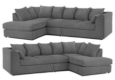 XL JUMBO CORD CORNER SOFA SET