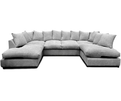 Grey jumbo cord shape corner - shape,